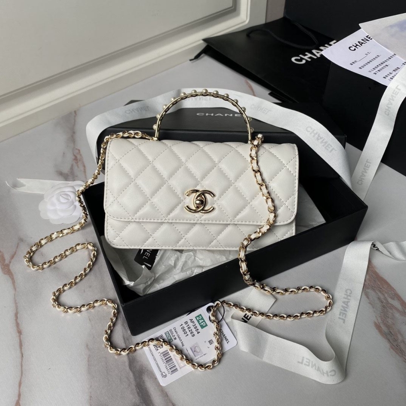 Ch*el top handle bags